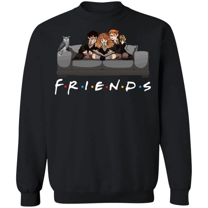 Harry Potter Friends Sweatshirt Funny Mashup Gift Idea For Ha11 Black / S Sweatshirts