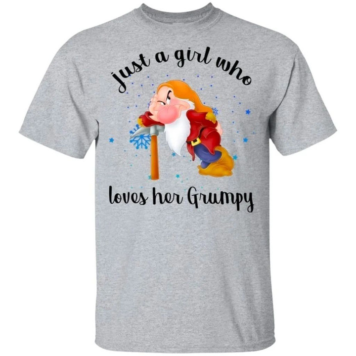 Dwarfs Just A Girl Who Loves Her Grumpy T-Shirt-Bounce Tee