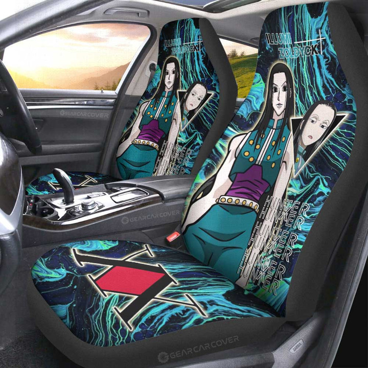 Illumi Zoldyck Car Seat Covers Custom Hunter x Hunter Anime Car Accessories - Gearcarcover