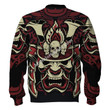 MahaloHomies Unisex Sweatshirt Samurai And Skull 3D Costumes