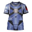 MahaloHomies Unisex T-shirt Pre-Heresy Space Wolves in Mark IV Maximus Power Armor 3D Costumes
