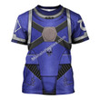 MahaloHomies Unisex T-shirt Pre-Heresy Ultramarines in Mark IV Maximus Power Armor 3D Costumes