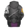 MahaloHomies Unisex Zip Hoodie Black Templars Captain 3D Costumes