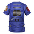 MahaloHomies Unisex T-shirt Terminator Armor Crimson Fists 3D Costumes