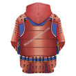 MahaloHomies Unisex Zip Hoodie Samurai Armor 3D Costumes