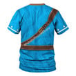 MahaloHomies Unisex T-shirt Link Zelda Champion's Tunic 3D Costumes