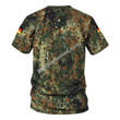 MahaloHomies T-shirt Flecktarn Camouflage German World War II 3D Costumes
