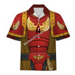 MahaloHomies Unisex Hawaiian Shirt Blood Angels Brown Robe 3D Costumes
