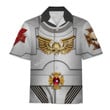 MahaloHomies Unisex Hawaiian Shirt Terminator Armor White Scars 3D Costumes