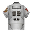 MahaloHomies Unisex Hawaiian Shirt Terminator Armor White Scars 3D Costumes