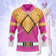 Pink Ranger Dragon Shield Hockey Jersey