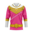 Pink Power Rangers Zeo Hockey Jersey