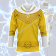 Yellow Power Rangers Zeo Hockey Jersey