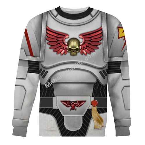 MahaloHomies Unisex Sweatshirt Space Marines White Scars 3D Costumes