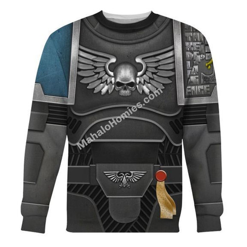 MahaloHomies Unisex Sweatshirt Space Marines Deathwatch 3D Costumes
