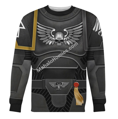 MahaloHomies Unisex Sweatshirt Space Marines Raven Guard 3D Costumes