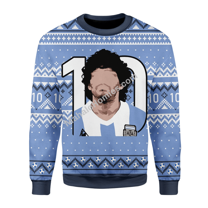 Merry Christmas Mahalohomies Unisex Christmas Sweater 10 Diego