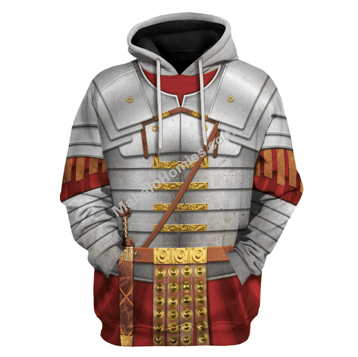 Mahalohomies Tracksuit Hoodies Pullover Sweatshirt Roman Empire Soldier Historical 3D Apparel