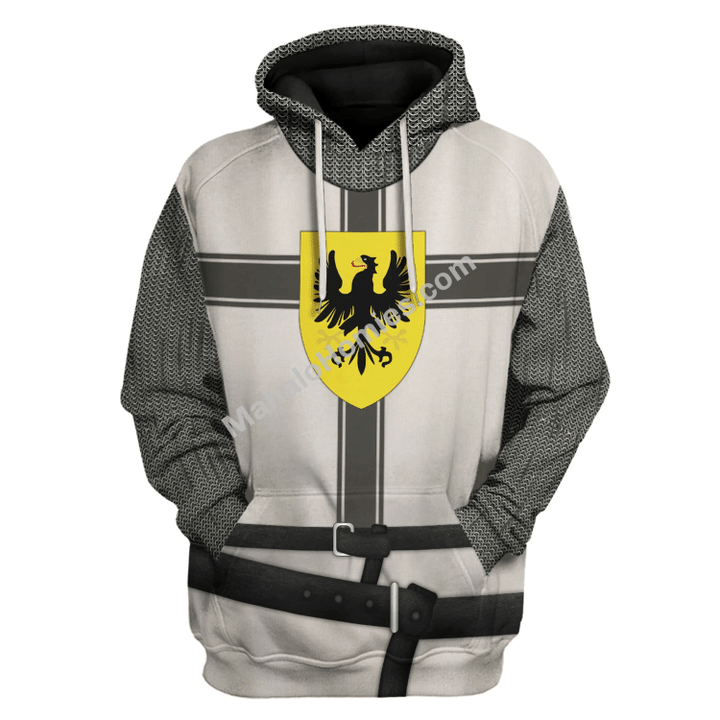 Mahalohomies Tracksuit Hoodies Pullover Sweatshirt Teutonic Knights Historical 3D Apparel