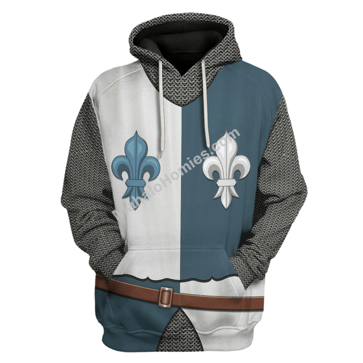 Mahalohomies Tracksuit Hoodies Pullover Sweatshirt French Knight Historical 3D Apparel