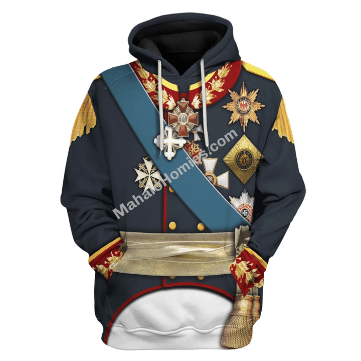 Mahalohomies Tracksuit Hoodies Pullover Sweatshirt General Prince Pyotr Bagration Historical 3D Apparel