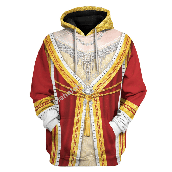 Mahalohomies Tracksuit Hoodies Pullover Sweatshirt Queen Victoria Historical 3D Apparel