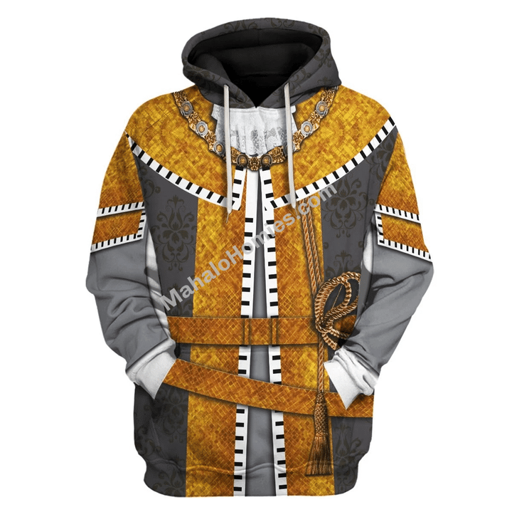 Mahalohomies Tracksuit Hoodies Pullover Sweatshirt William III of England Historical 3D Apparel