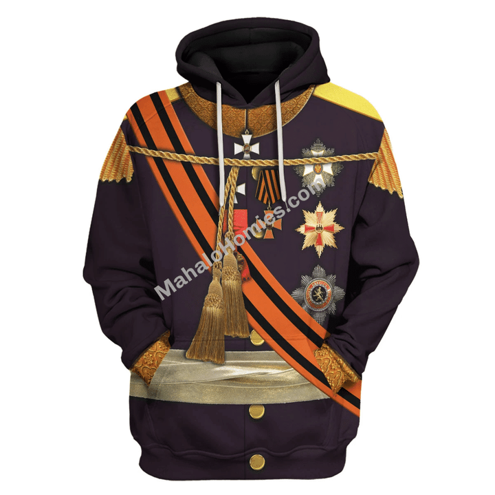 Mahalohomies Tracksuit Hoodies Pullover Sweatshirt William II of the Netherlands Historical 3D Apparel