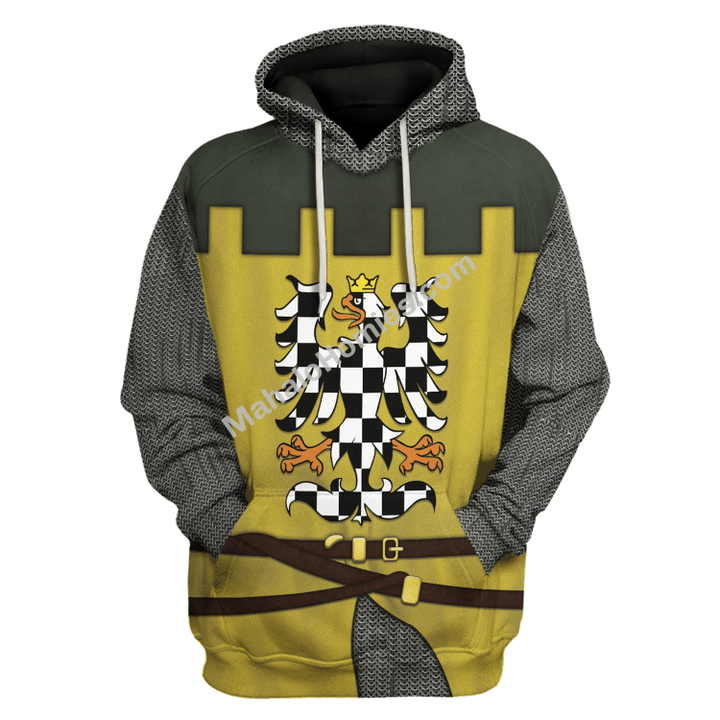 Mahalohomies Tracksuit Hoodies Pullover Sweatshirt Bohemian Knight Historical 3D Apparel