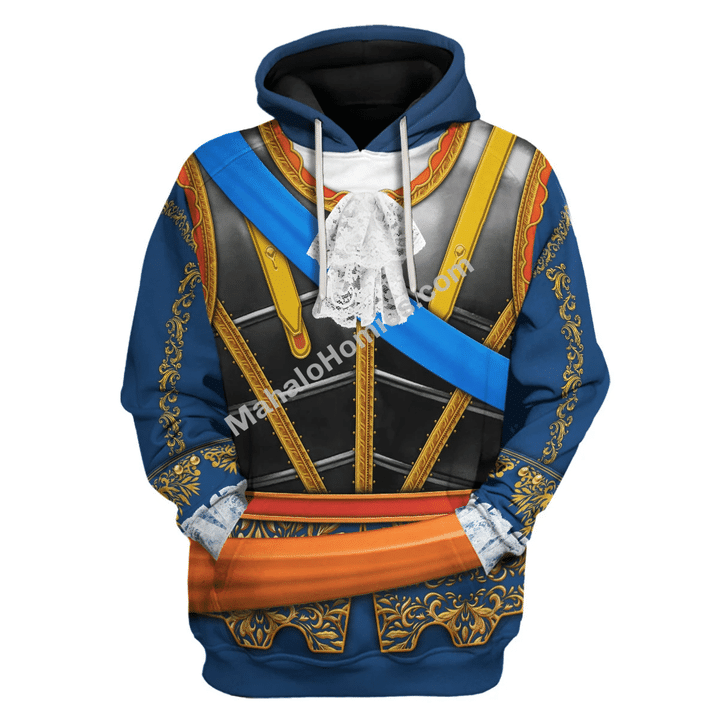 Mahalohomies Tracksuit Hoodies Pullover Sweatshirt Philip V of Spain Historical 3D Apparel