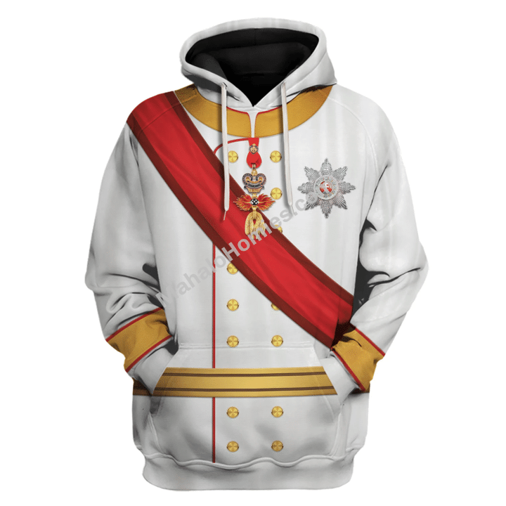 Mahalohomies Tracksuit Hoodies Pullover Sweatshirt Rudolf - Crown Prince of Austria Historical 3D Apparel