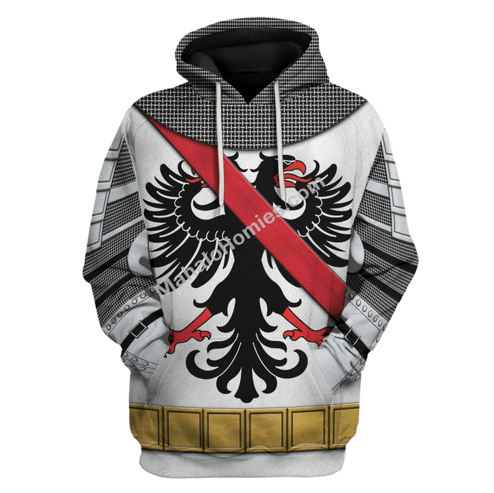 Mahalohomies Tracksuit Hoodies Pullover Sweatshirt Bertrand du Guesclin The Eagle of Brittany Historical 3D Apparel