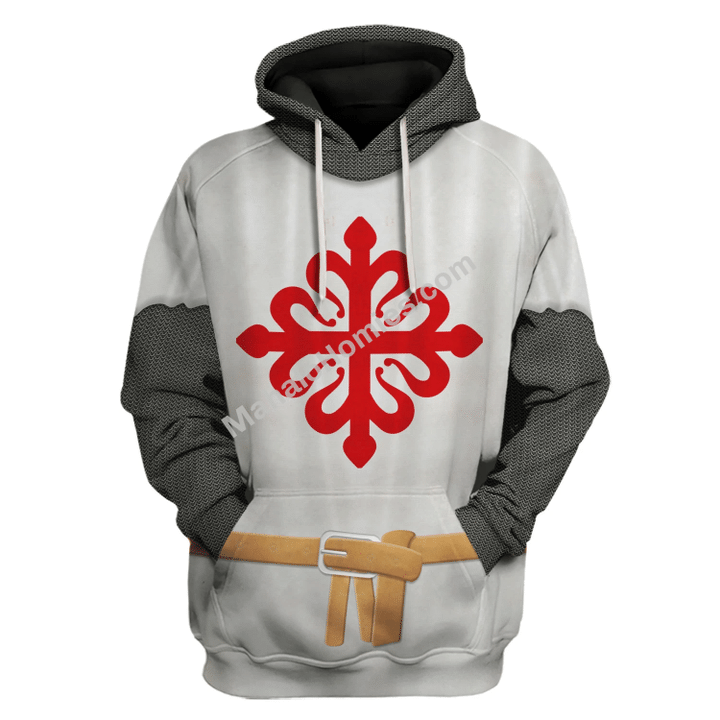 Mahalohomies Tracksuit Hoodies Pullover Sweatshirt Knights With The Order Of Calatrava Historical 3D Apparel