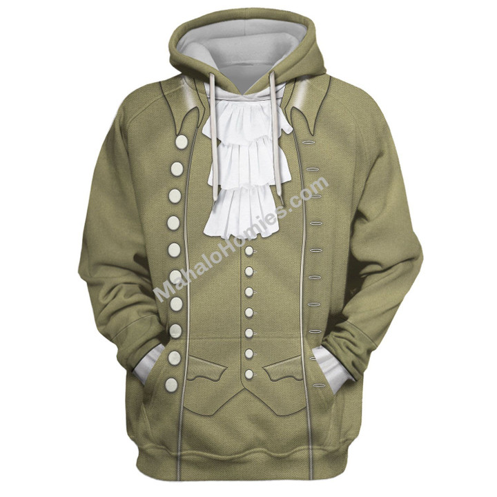 Mahalohomies Tracksuit Hoodies Pullover Sweatshirt John Adams Historical 3D Apparel