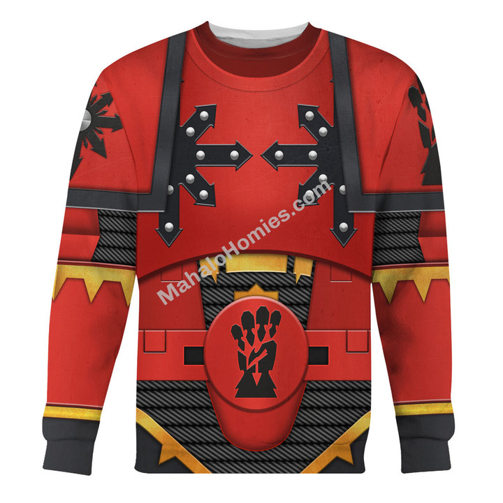 MahaloHomies Unisex Sweatshirt A Red Corsairs Heretic Astartes 3D Costumes