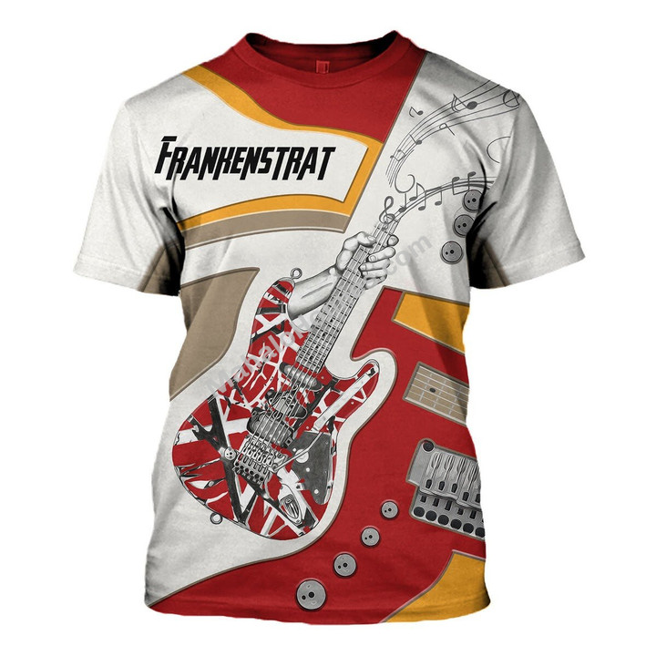 MahaloHomies Unisex T-shirt Frankenstrat Guitar 3D Costumes