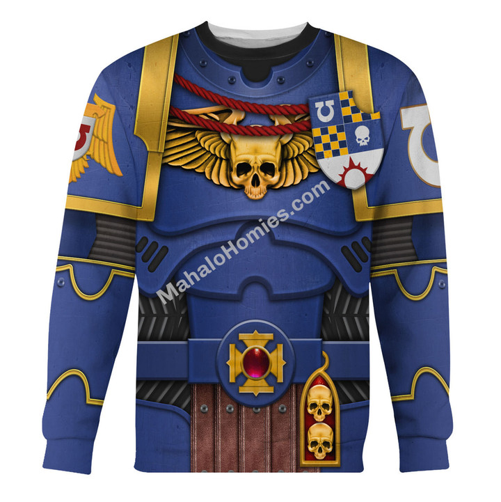 MahaloHomies Unisex Sweatshirt Ultramarines Captain 3D Costumes