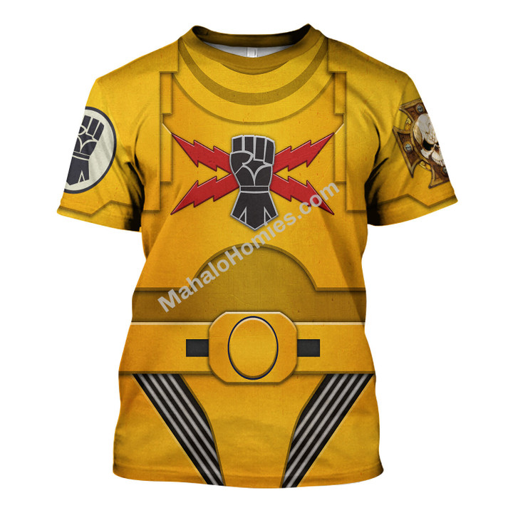 MahaloHomies Unisex T-shirt Terminator Armor Imperial Fists 3D Costumes