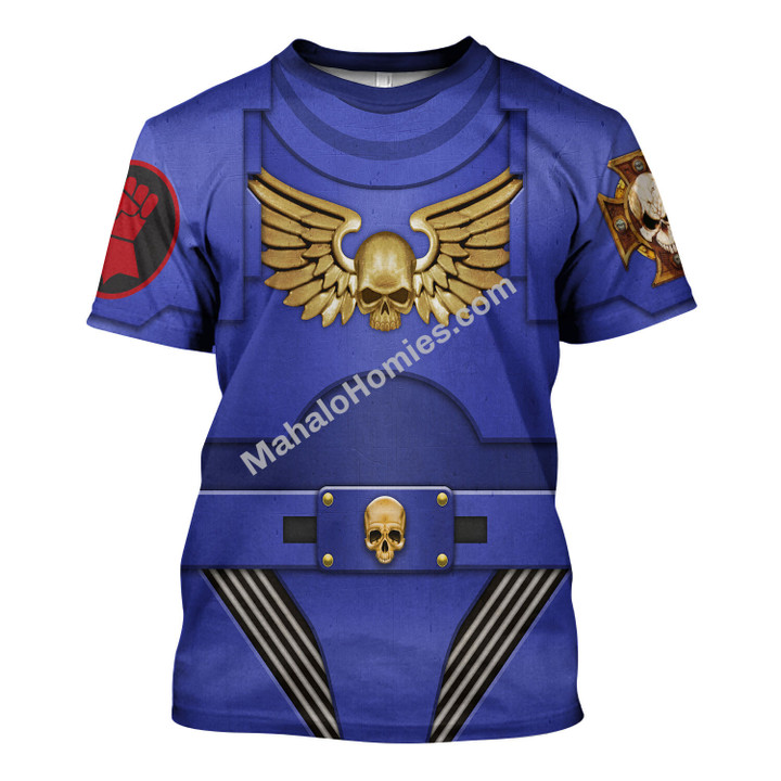 MahaloHomies Unisex T-shirt Terminator Armor Crimson Fists 3D Costumes