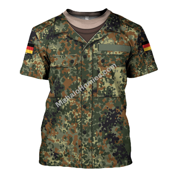 MahaloHomies Unisex T-shirt German Military Uniform 3D Costumes