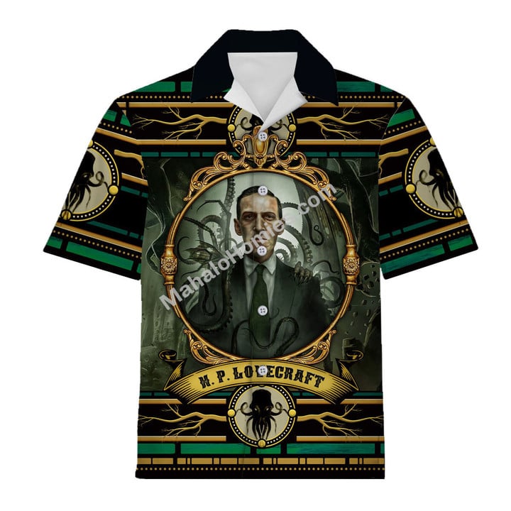 Mahalohomies Hawaiian Shirt H. P. Lovecraft 3D Apparel
