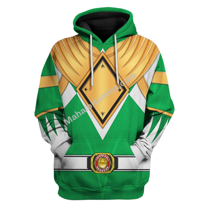 Green Ranger Dragon Shield Hoodies Sweatshirt T-shirt Hawaiian Tracksuit