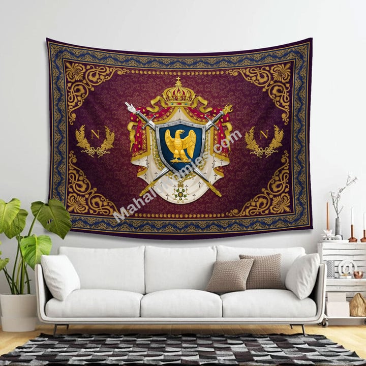 Mahalohomies Napoleon Bonaparte Tapestry Blanket