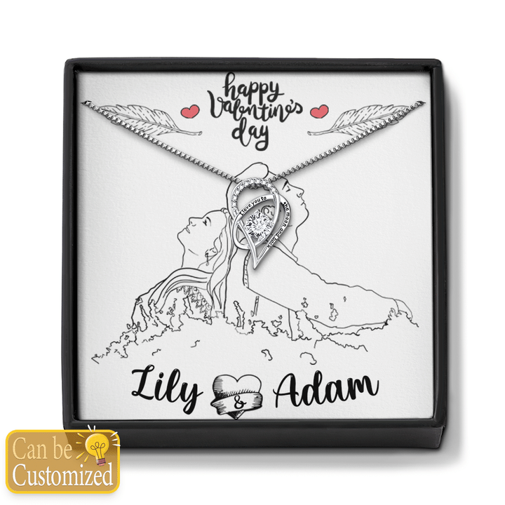 Custom Valentines couple with Black-and-white drawing style