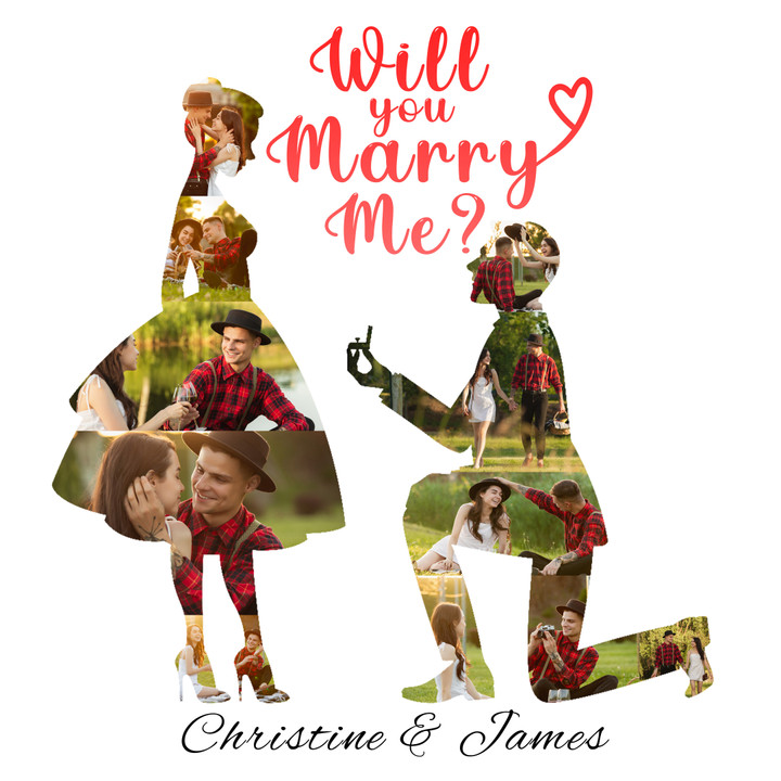 Custom Valentines pictures with Propose concept