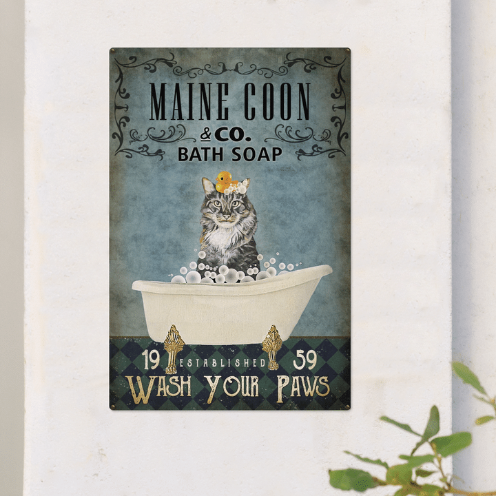 Maine Coon - Wash Your Paws
