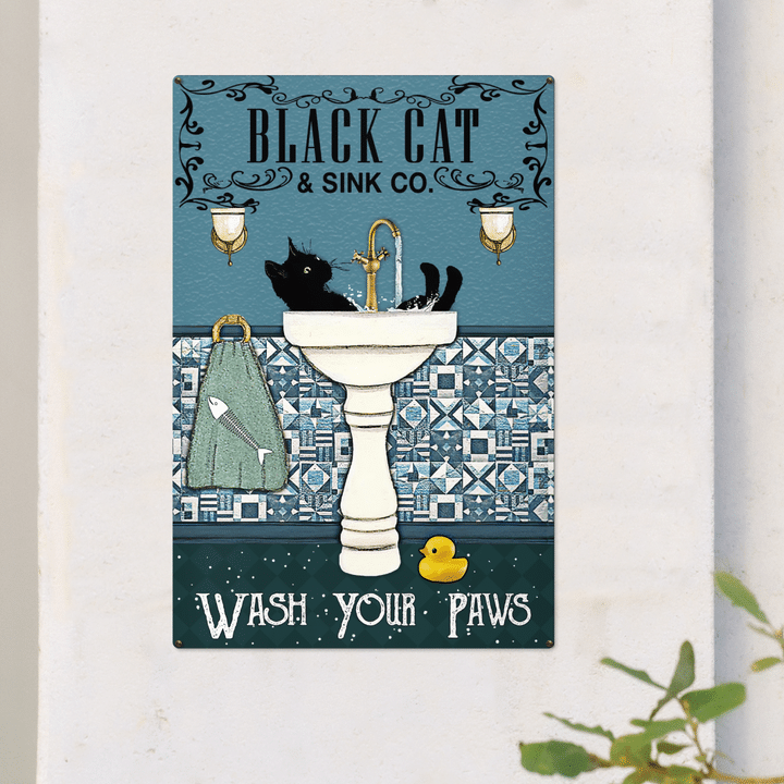 Black Cat - Wash Your Paws