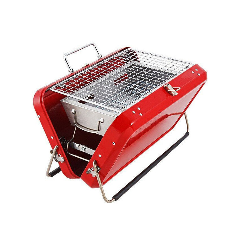 Stainless Steel Portable Outdoor Barbecue Stove Full Set Charcoal BBQ Picnic Grill