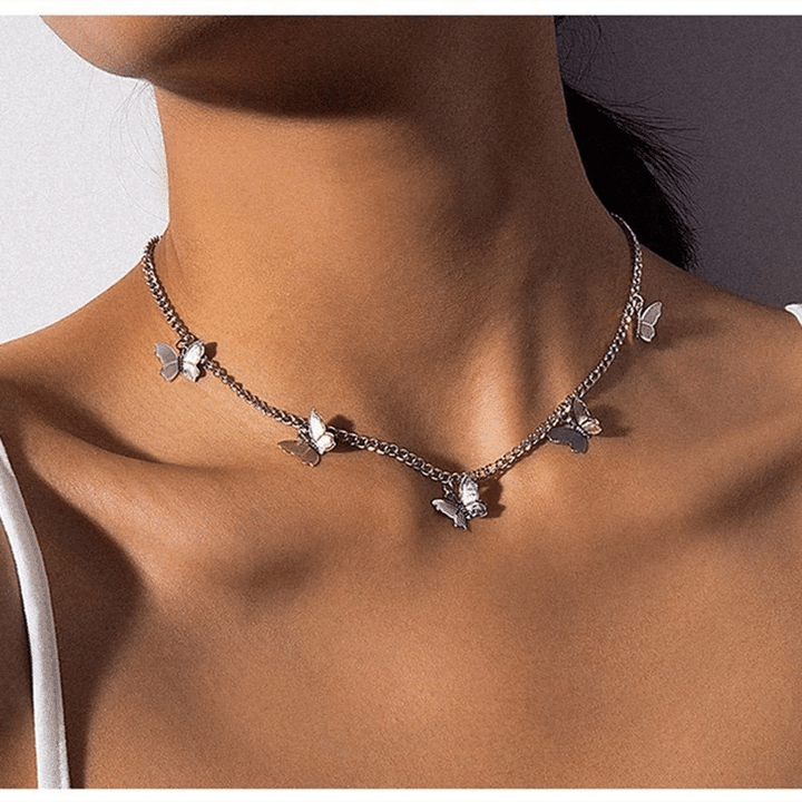 Cute Butterfly Choker Necklaces 2021 Newest Chic Clavicle Chain for Women