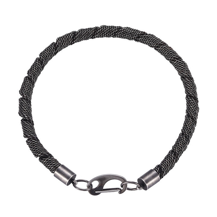 Niche Design Simple Bracelet High Sense Titanium Steel Bracelets for Boyfriend